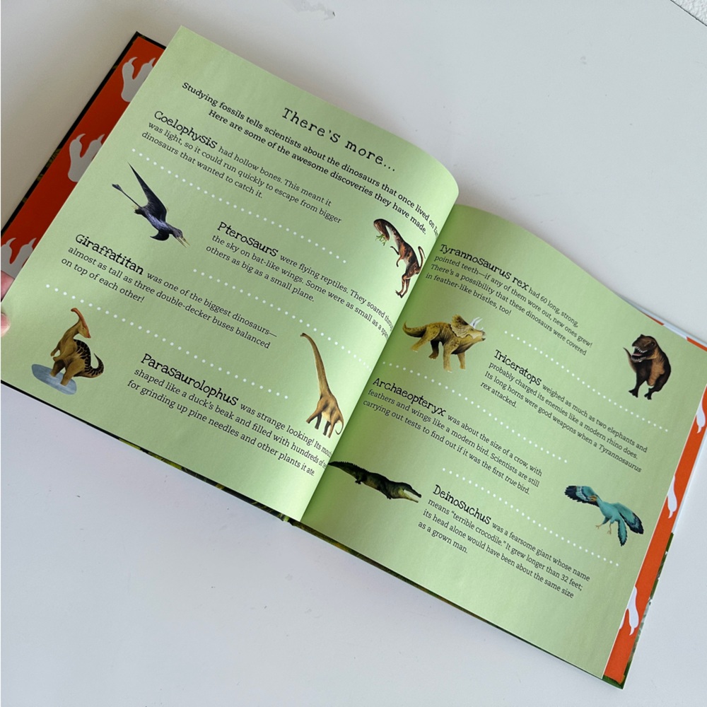 Dinosaurs A-Shine-A-Light interactive book by Sara Hurst, Lucy Cripps. For kids. - Picture 7 of 9